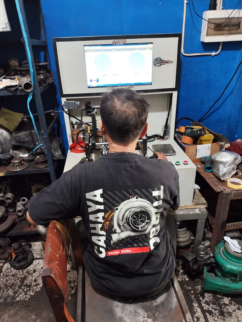 proses blancing turbin turbo di cahaya turbo